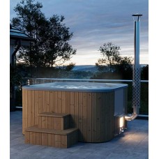 Hottub thermowood Deluxe vierkant