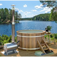 Hottub thermowood externe kachel