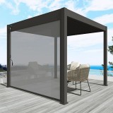 Aluminium overkapping windscherm 300 cm antraciet +€ 689,95