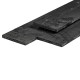 Kantplank douglas bezaagd 2,5x25x300 cm zwart geïmpregneerd