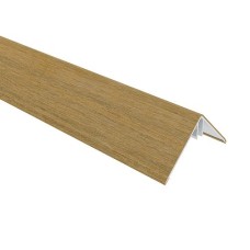 NewTechWood aluminium co-extrusie hoekprofiel rhombus t.b.v. wand bekleding 6 x 6 x 300 cm Red Cedar