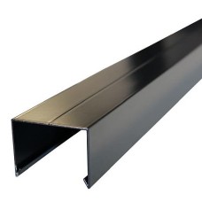 Aluminium afdekkap 4,5x6,1x179,5 cm zwart RAL 9005