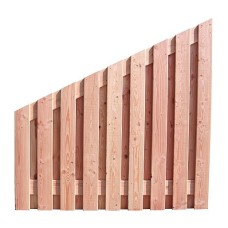 Douglas tuinscherm 16 mm 19-planks 180x180-90 cm