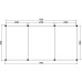 Overkapping overhead design douglas Indy 800x400 cm