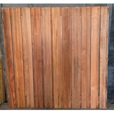 RESTPARTIJ Tuinscherm 23-planks hardhout 180 x 180 cm