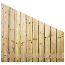 Tuinscherm geïmpregneerd grenen 23 planks 180x180>90 cm 15 mm Afloop