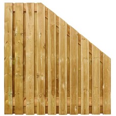 Tuinscherm geïmpregneerd grenen 21 planks 180x180 cm 15 mm Afloop