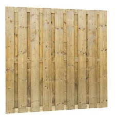 Tuinscherm geïmpregneerd vuren 20 planks 15 mm 180x180 cm