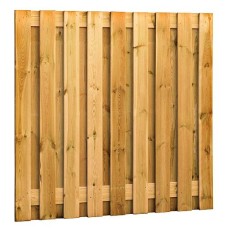 Tuinscherm geïmpregneerd grenen 19 planks 180x180 cm 15 mm Recht