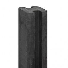 Betonpaal antraciet sleuf 11,5x11,5x298 cm Kabeldoorvoer Merkske